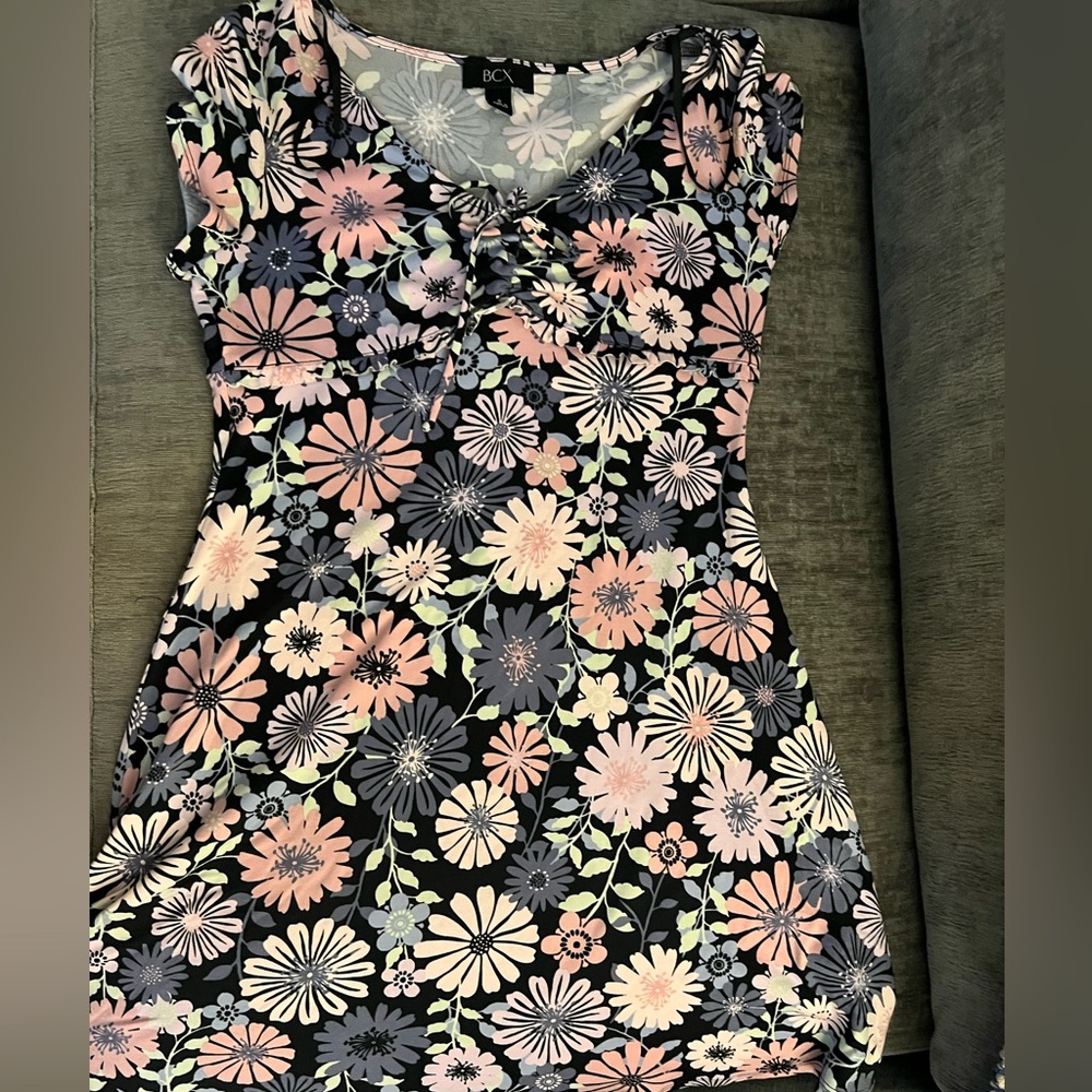 BCX Multicolor Floral Dress, size small